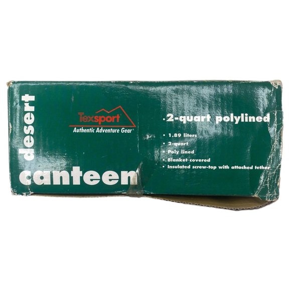 TexSport 2-Quart Polylined Blanket Covered Desert Canteen - Picture 14 of 16